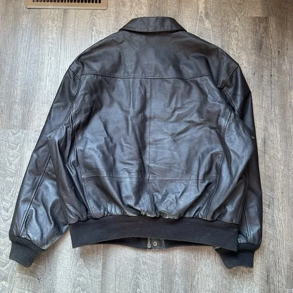 NEW Air Force Landing Leather A2 Bomber Jacket Men Vintage Military USA Size XL